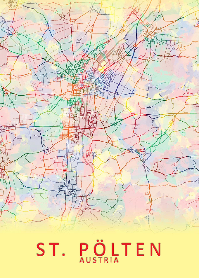 St Polten Austria City Map
