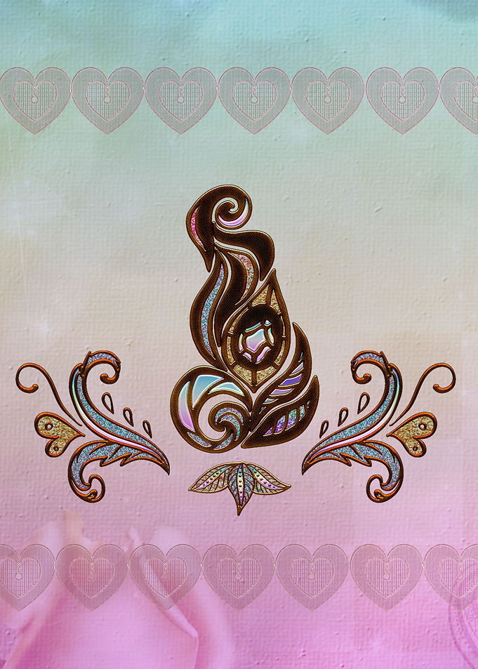 Abstract floral design