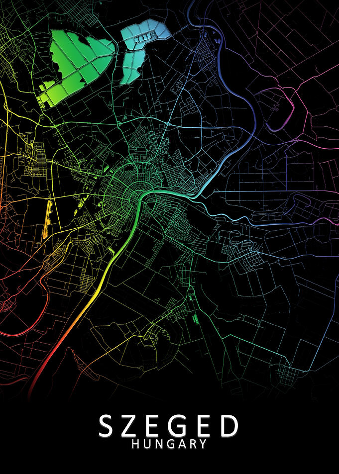 Szeged Hungary City Map