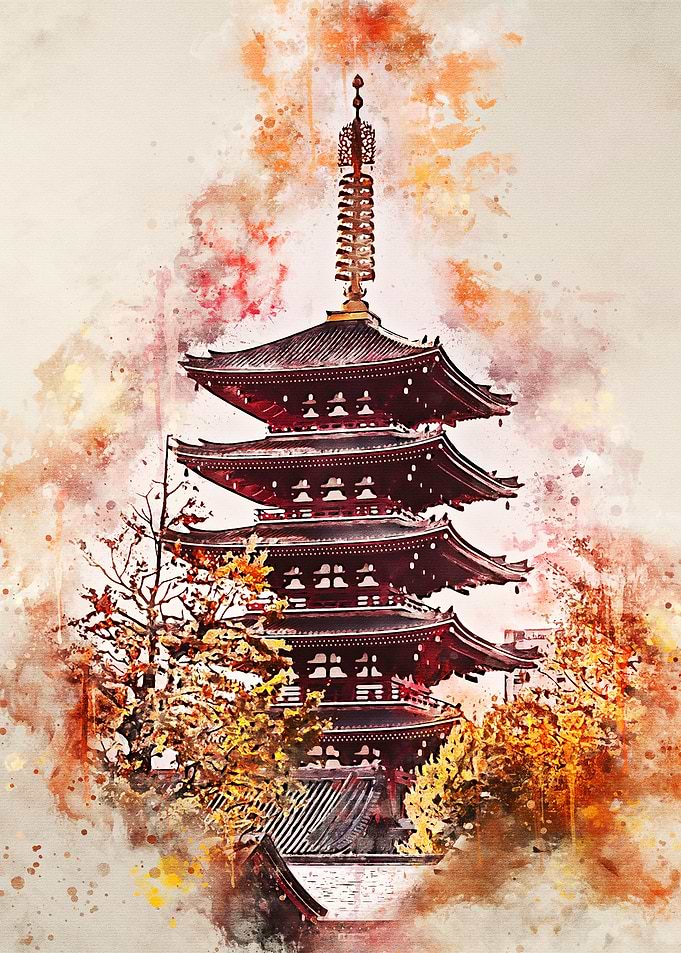 Tokyo in Watercolor