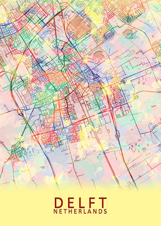 Delft Netherlands City Map