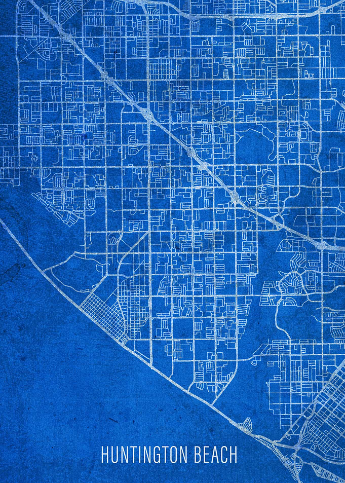 Huntington Beach City Map