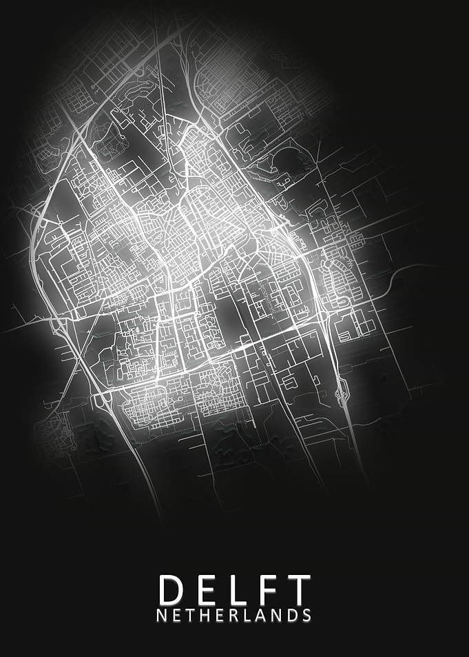 Delft Netherlands City Map