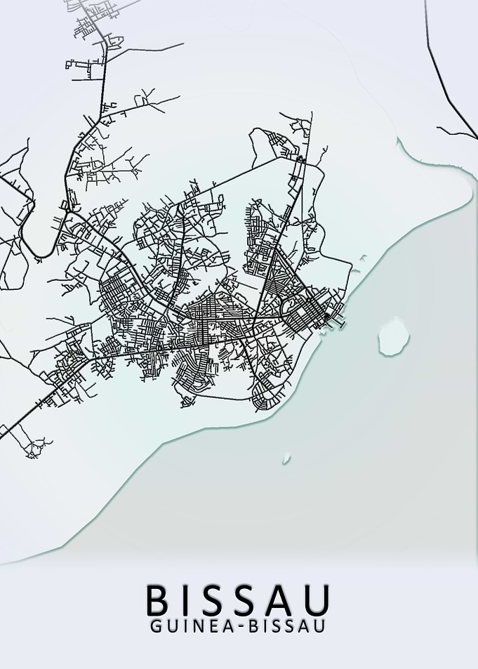 Bissau Guinea Bissau Map