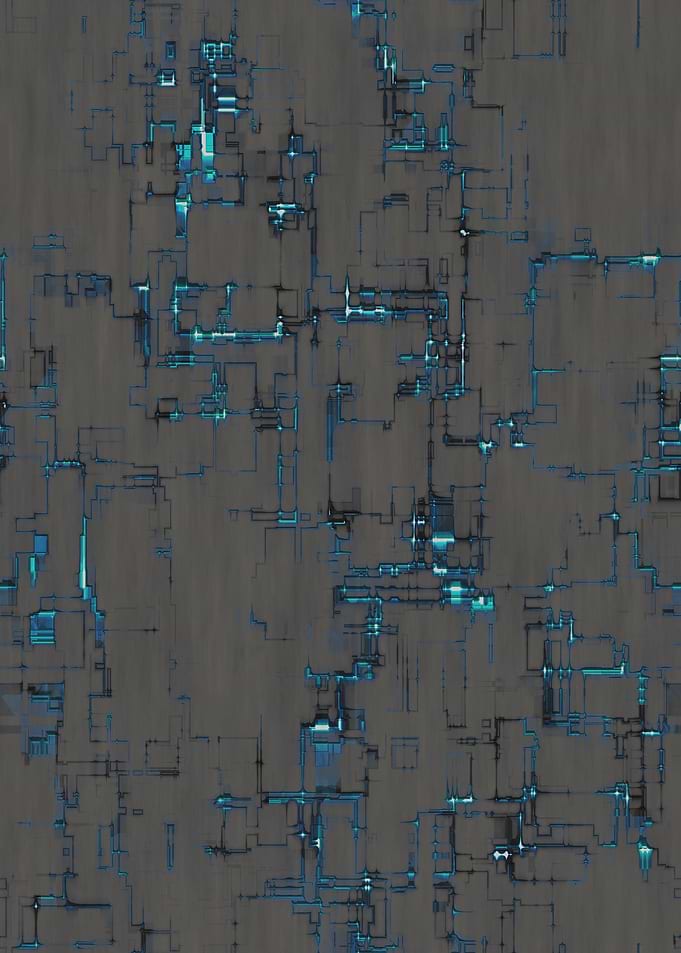 Blue Techno Wall