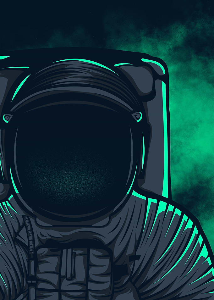 Green Astronaut Right