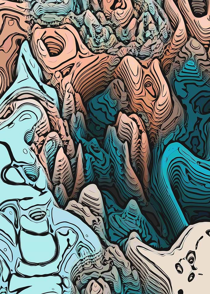 Abstract blue 6