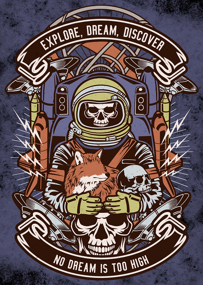 Astronaut and Fox