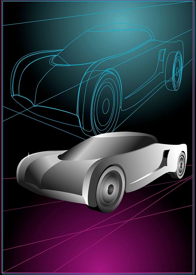 Abstract concept car