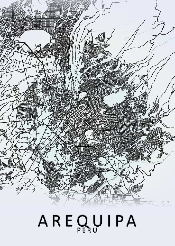 Arequipa Peru City Map