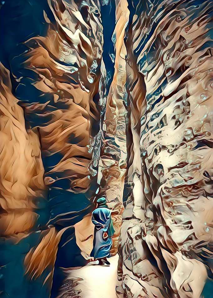 nature desert painting