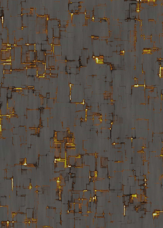 Orange Techno Wall