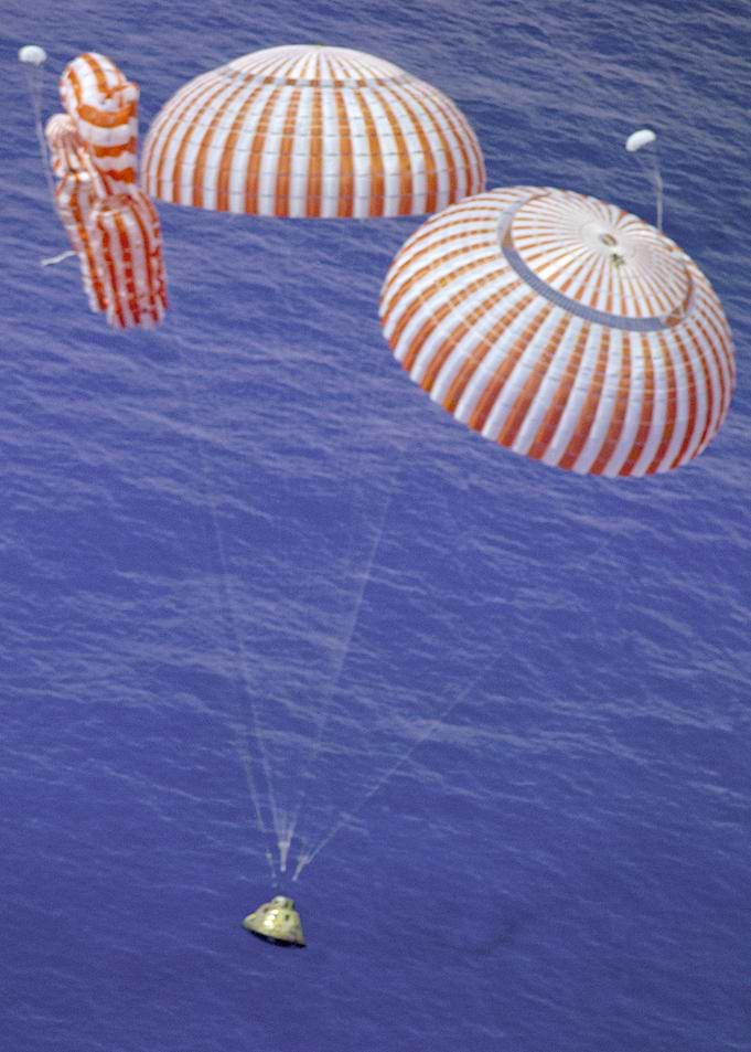 Space Capsule Spash Down