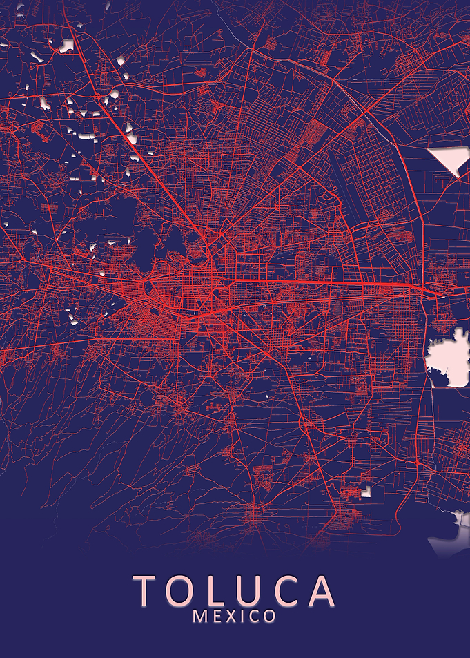 Toluca Mexico City Map