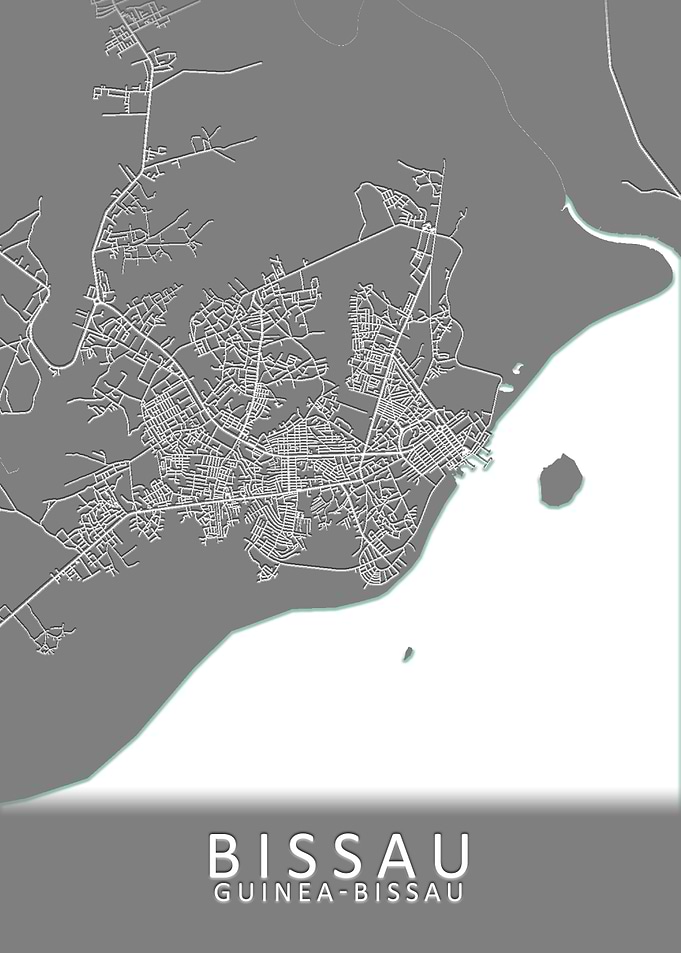Bissau Guinea Bissau Map