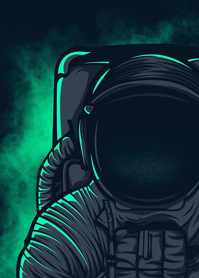 Green Astronaut Left