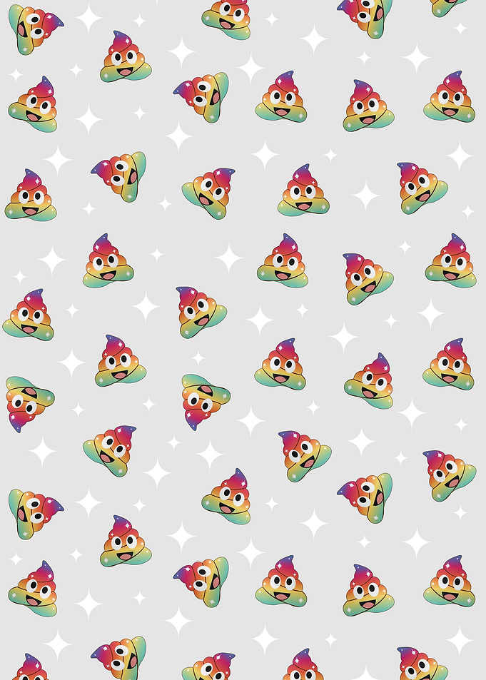 Rainbow unicorn poop