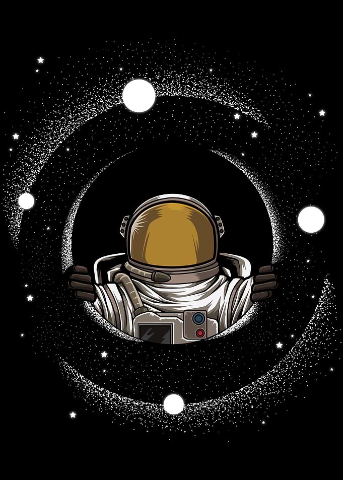 Astronaut Black Hole Look