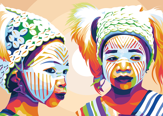 African Cultur Body Art