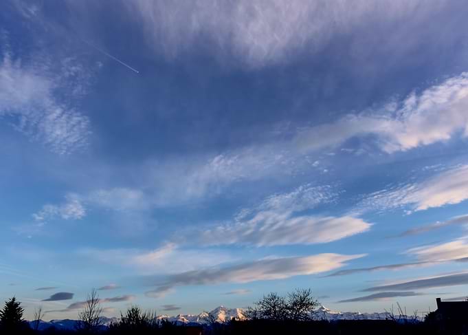 sky and mountains
