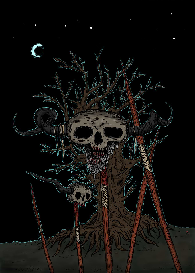 Darkness came