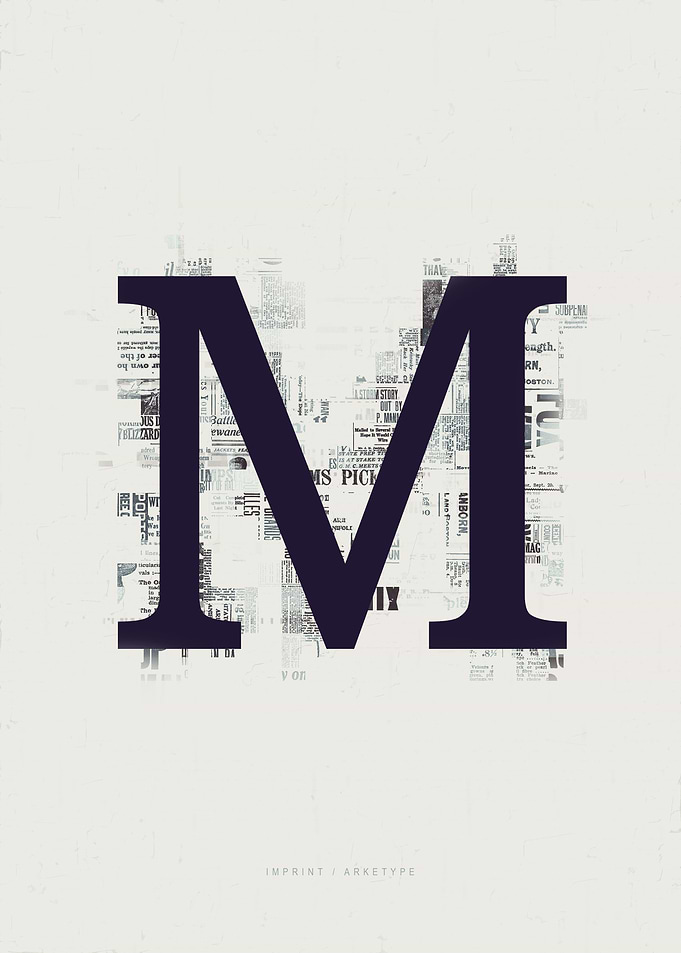 Imprint Letter M