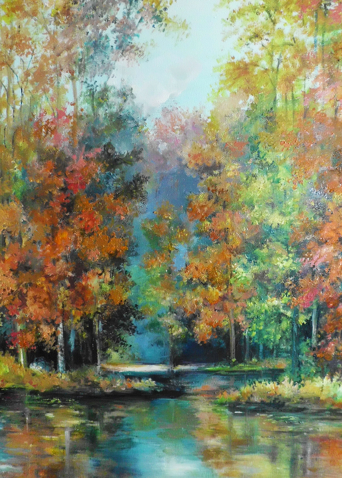 Vintage autumn forest