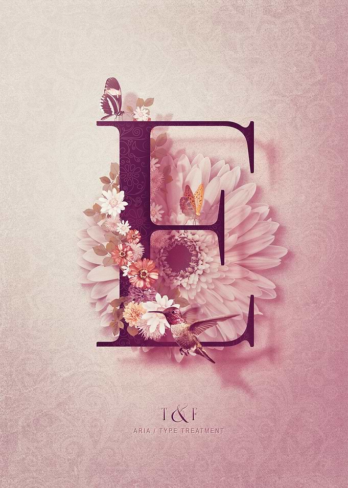 Aria Alphabet Letter E