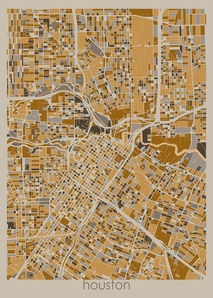 houston map retro 3