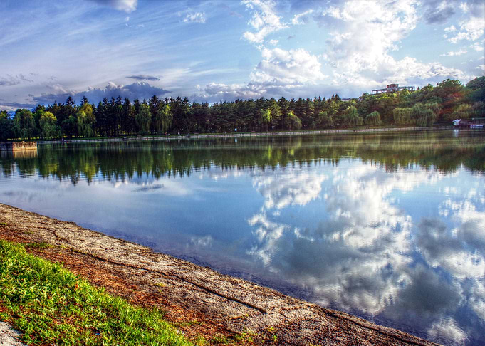 Landscape by the lake