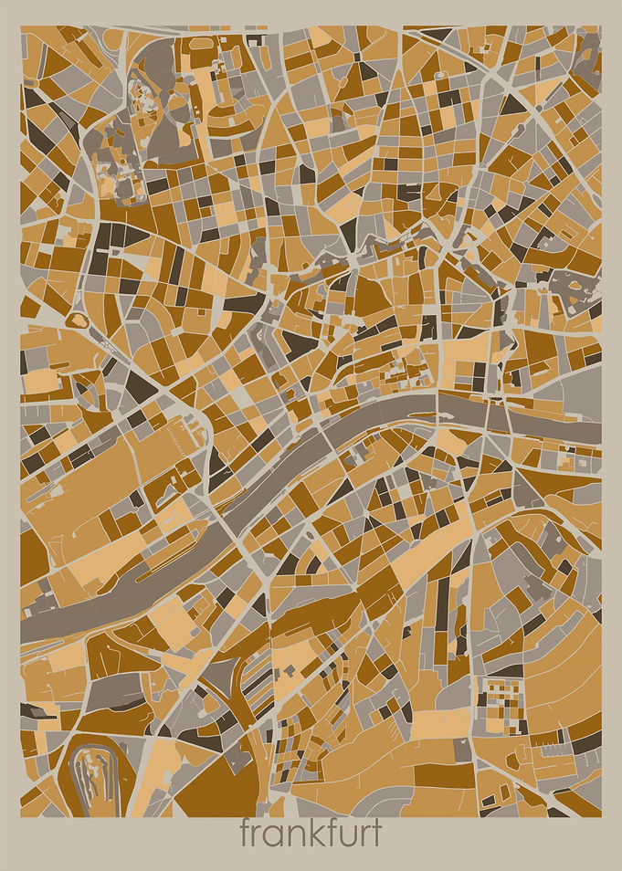 frankfurt map retro 3