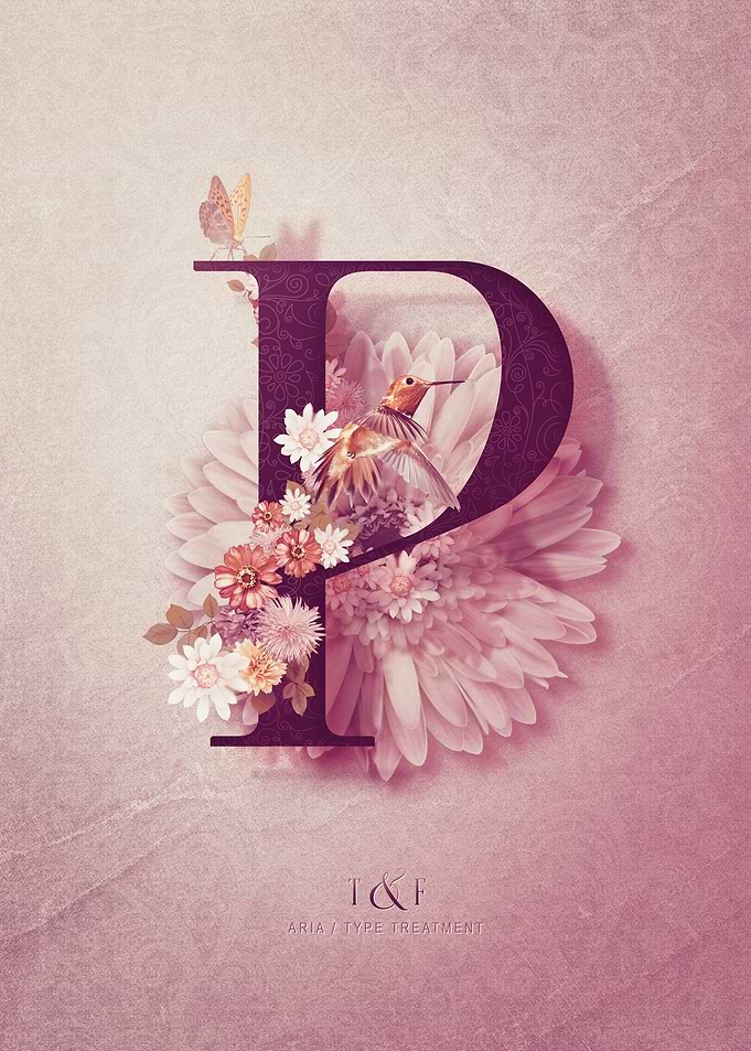 Aria Alphabet Letter P