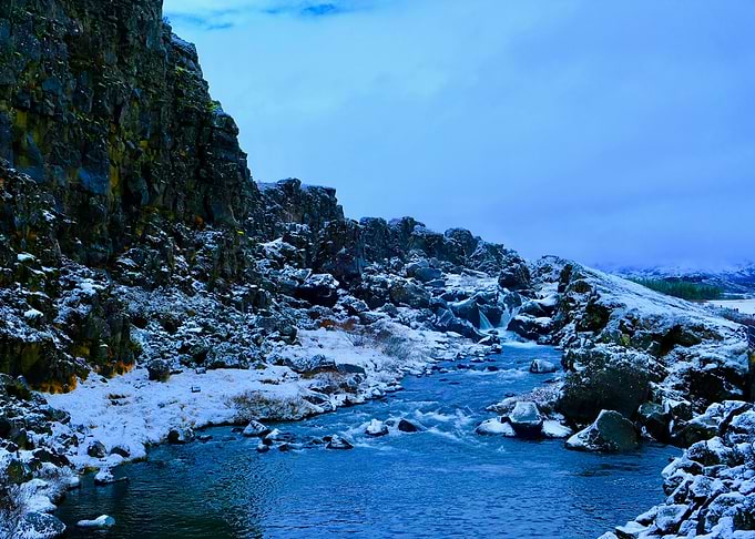 Icy Mountain Stream