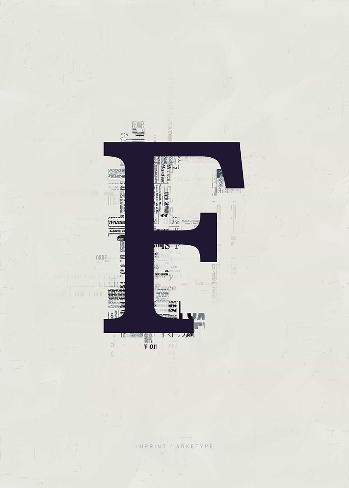 Imprint Letter F