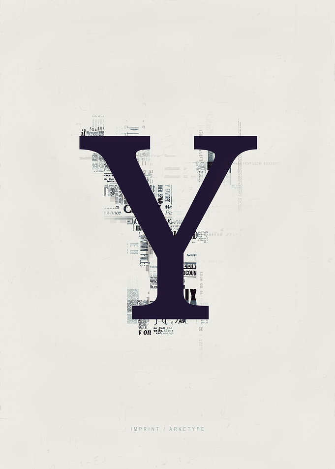 Imprint Letter Y