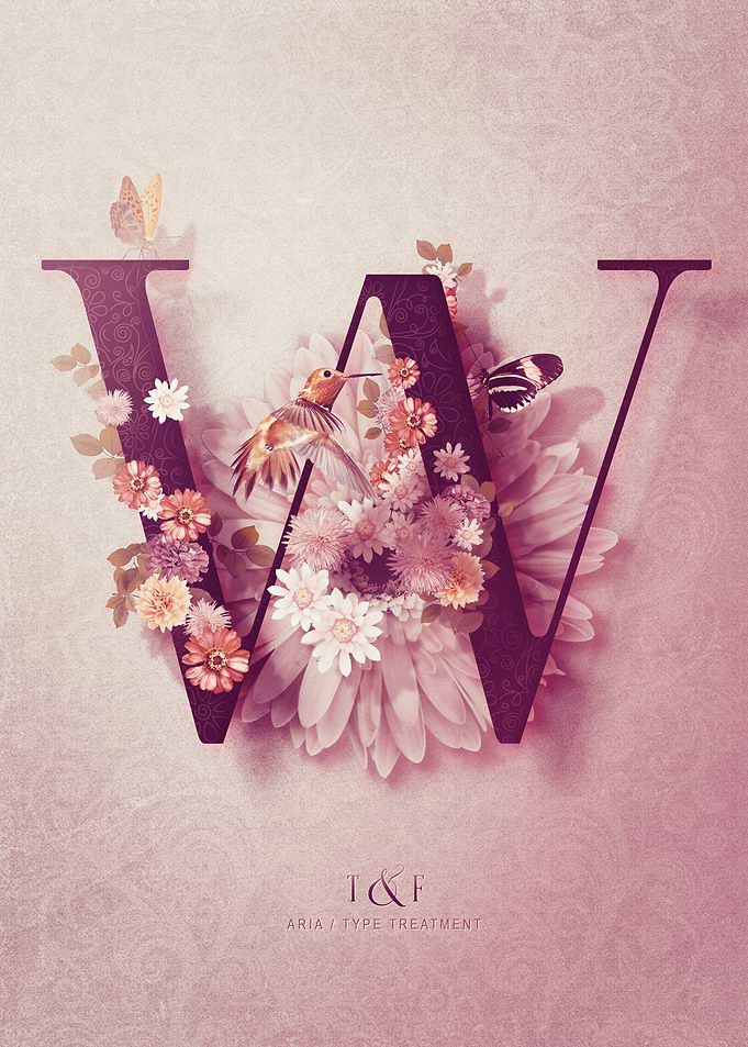 Aria Alphabet Letter W