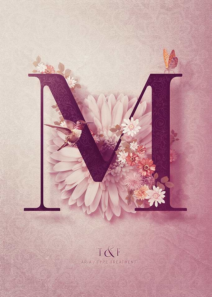 Aria Alphabet Letter M