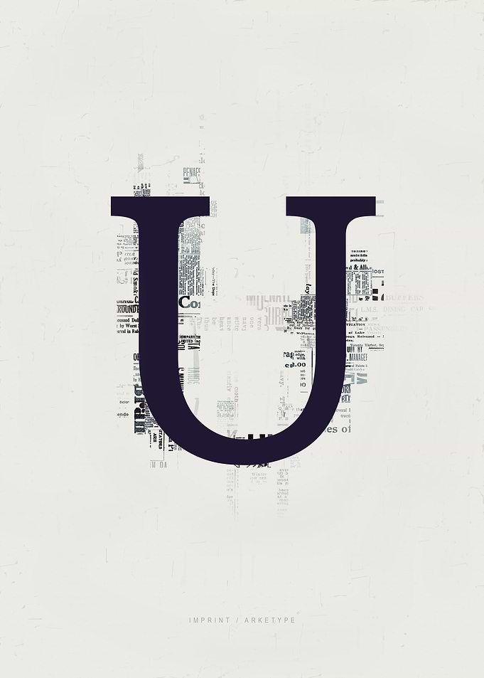 Imprint Letter U