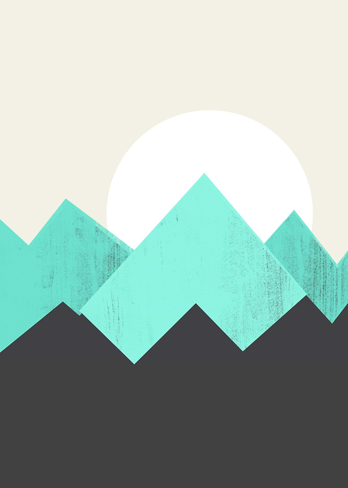 Pastel Mountains IV