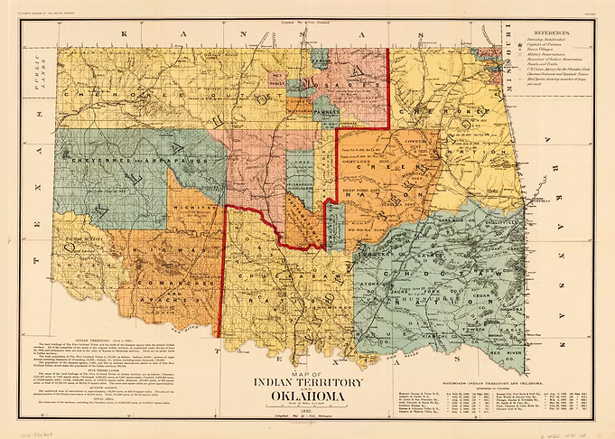 Oklahoma Territory 1890