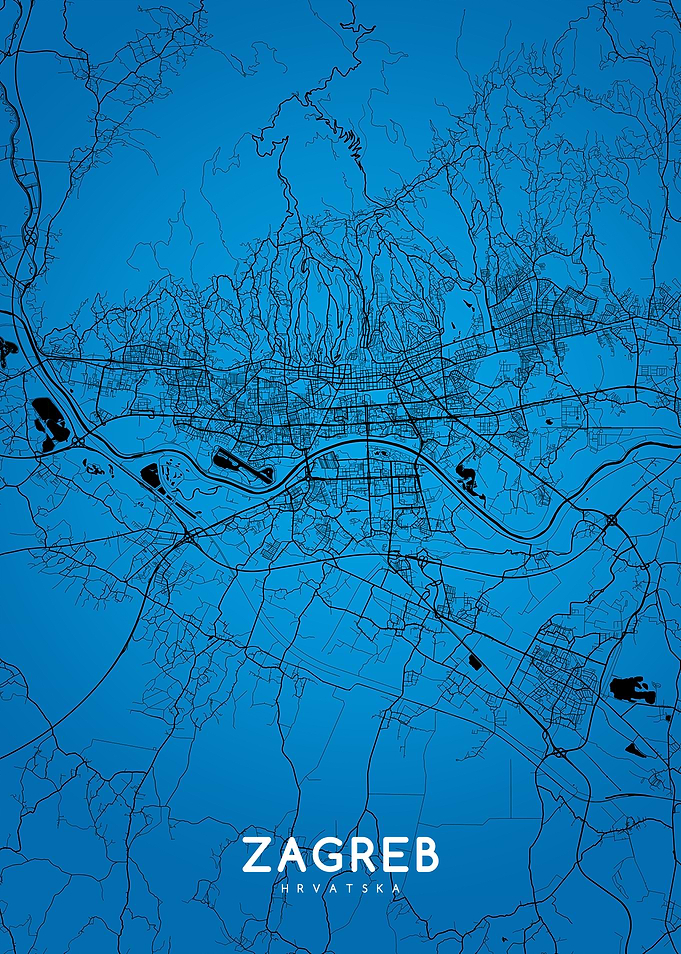 Zagreb map