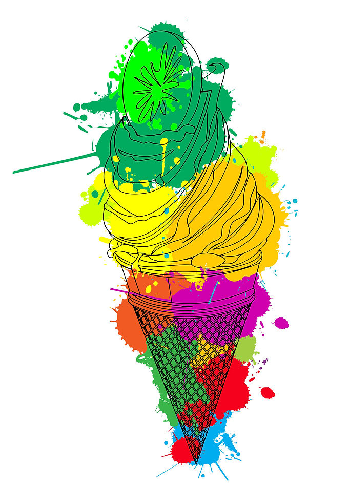 Kiwi ice cream