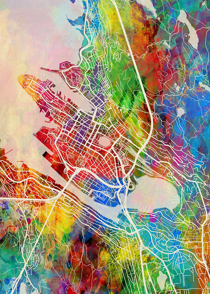 Bergen Norway Map