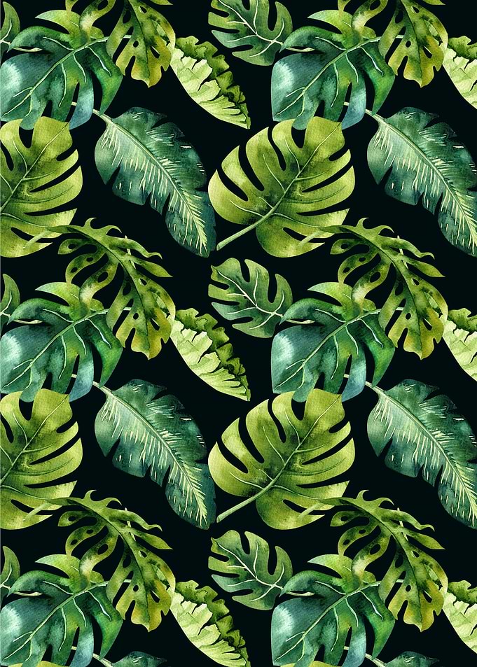 Tropical Leaves Pattern