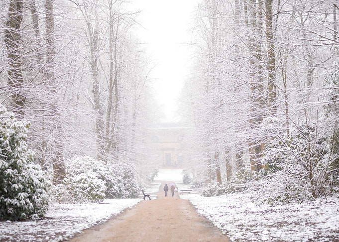 Snow covered Towneley