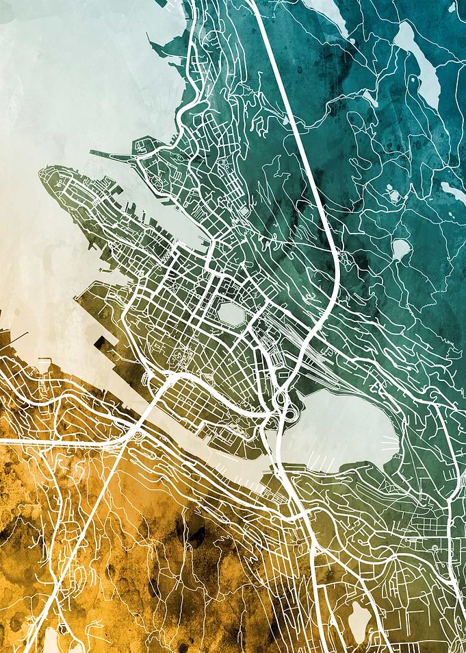 Bergen Norway Map