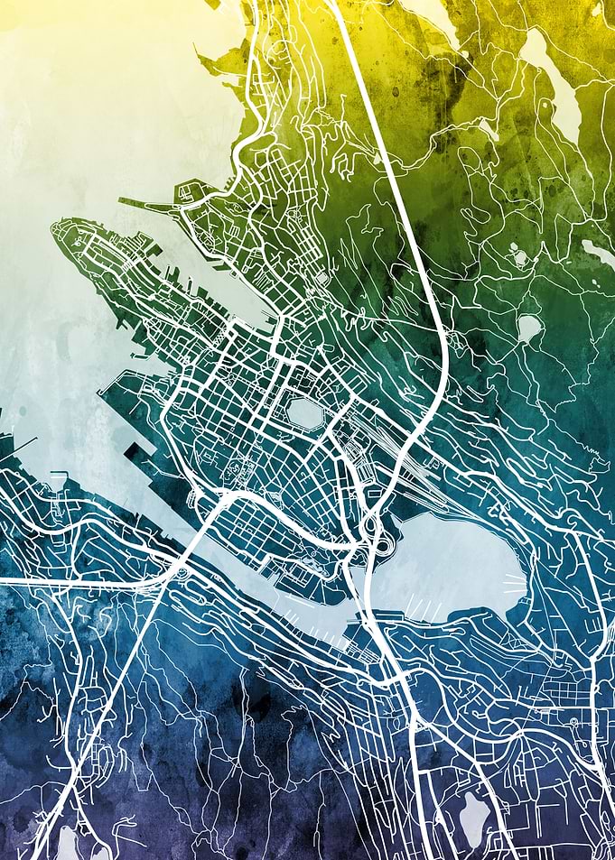 Bergen Norway Map