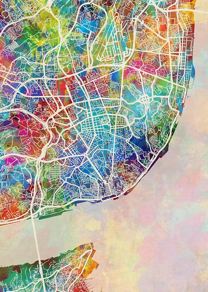 Lisbon Portugal Map
