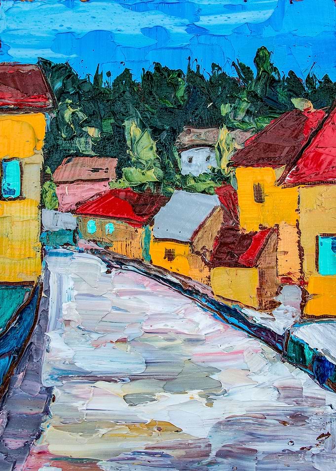 landscape oil paint