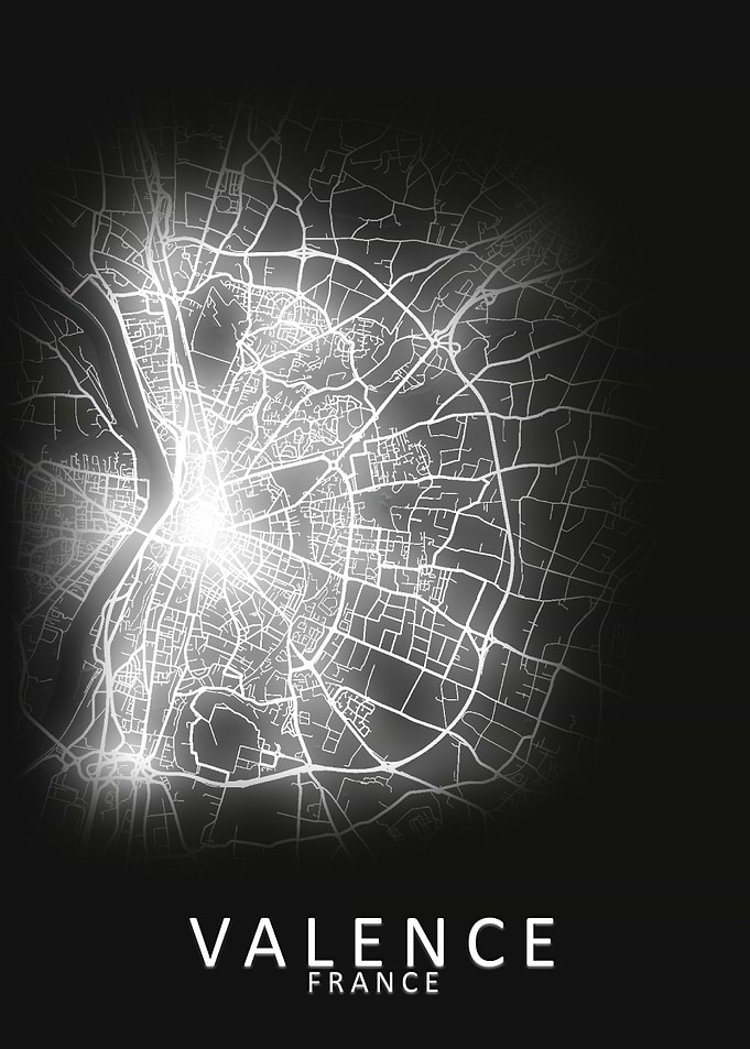Valence France City Map